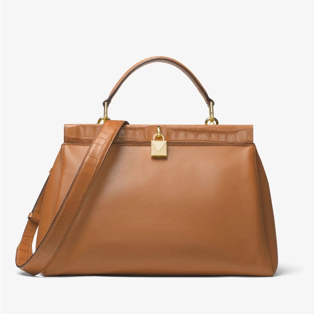 Michael Kors Gramercy Leather Frame 2 way bag